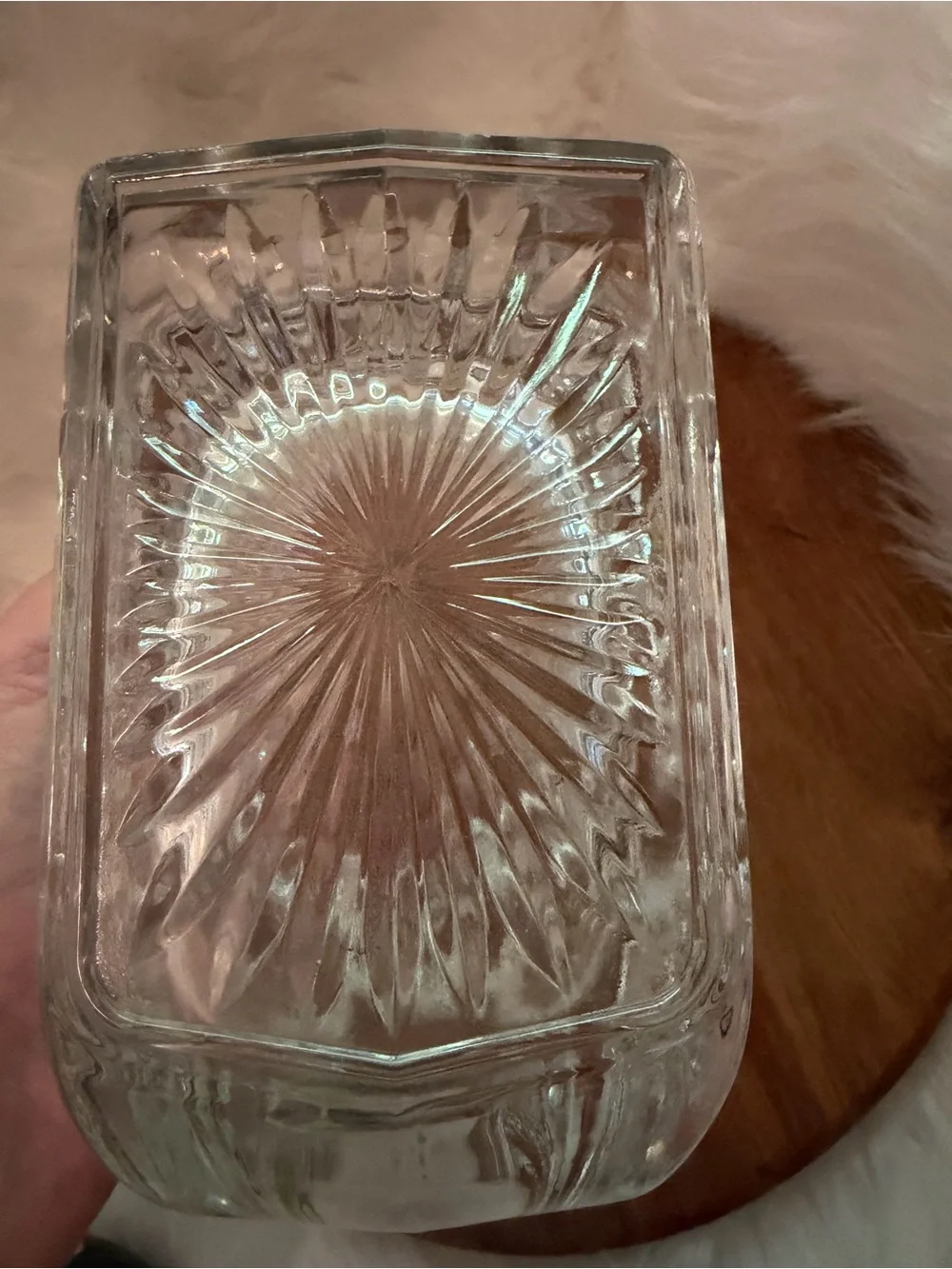 Vintage Lenox Clear Glass Sleigh Decorative Bowl - Home Accents